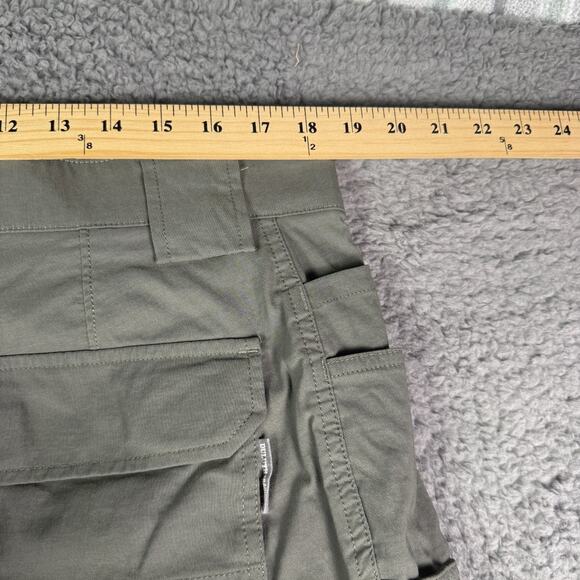 Duluth Cargo Pants Mens 38x28 Gray Green Flex Dry On The Fly Stretch Workwear - Picture 7 of 10